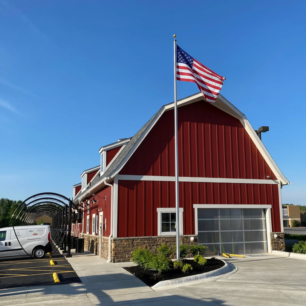 30 ft Commercial Flagpole - Aluminum