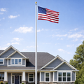 30' Residential Aluminum Flagpole Kit – Premium Outdoor Flagpole for Home