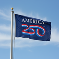 Flag with 'America 250th' design 