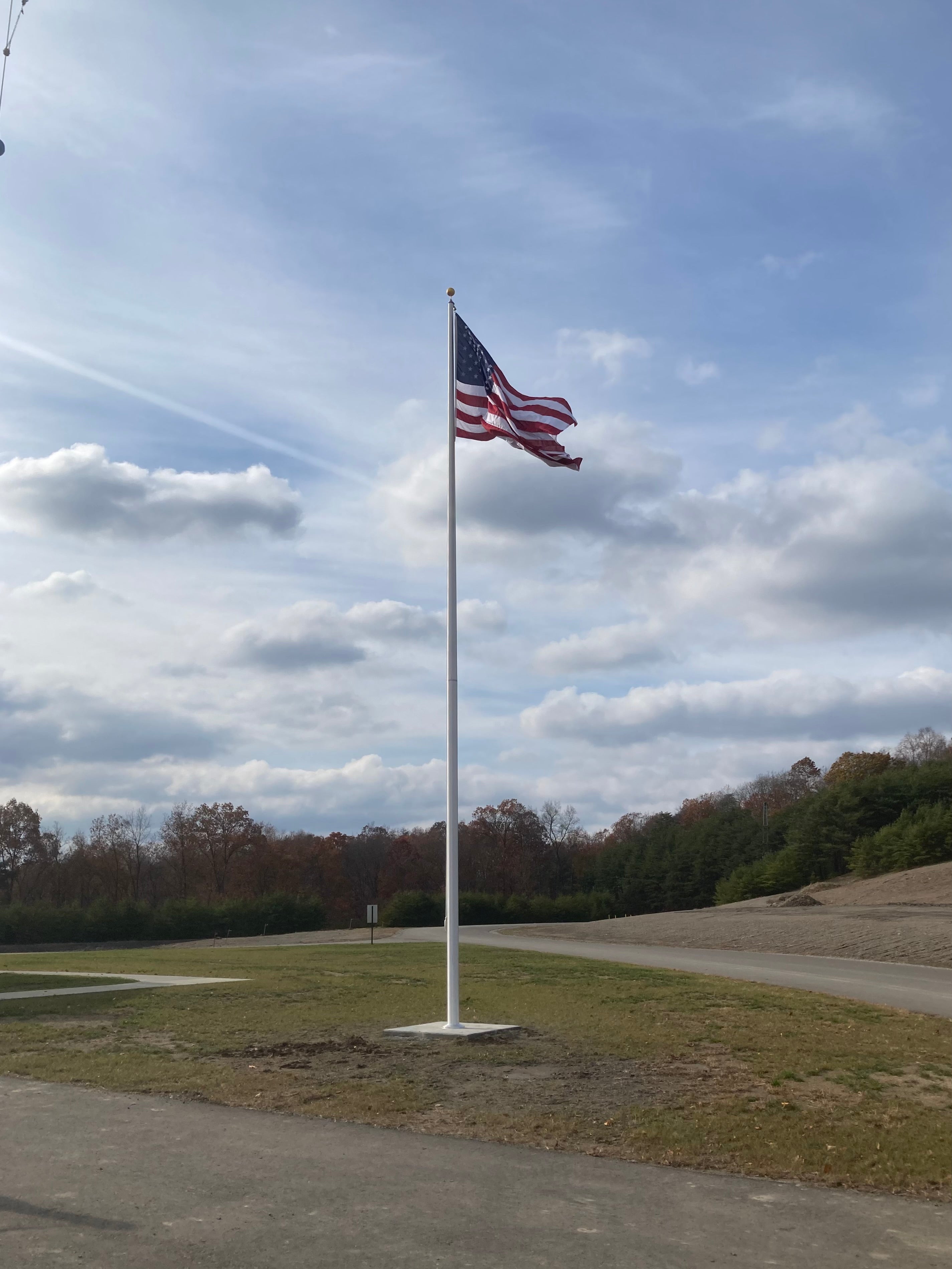 35' Economy Aluminum Commercial Flagpole