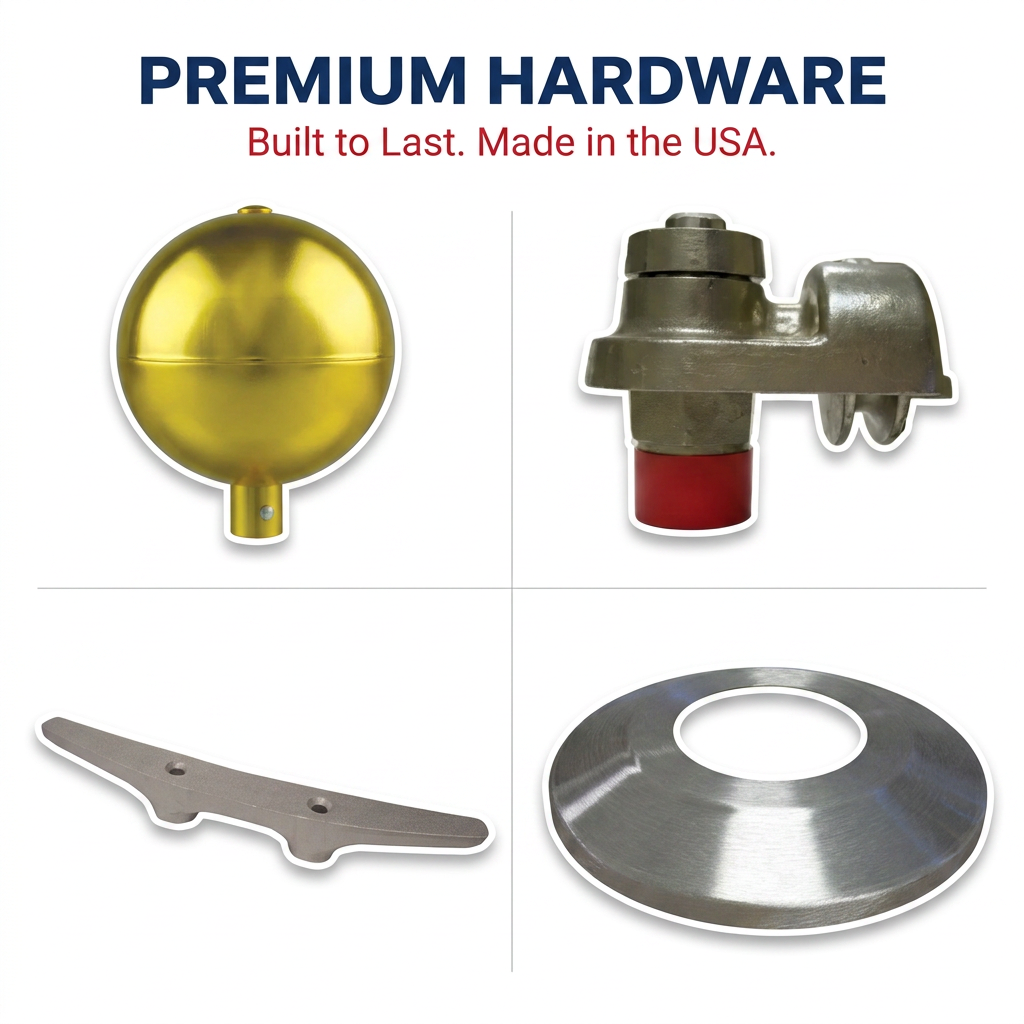 Premium Commercial Flagpole Hardware