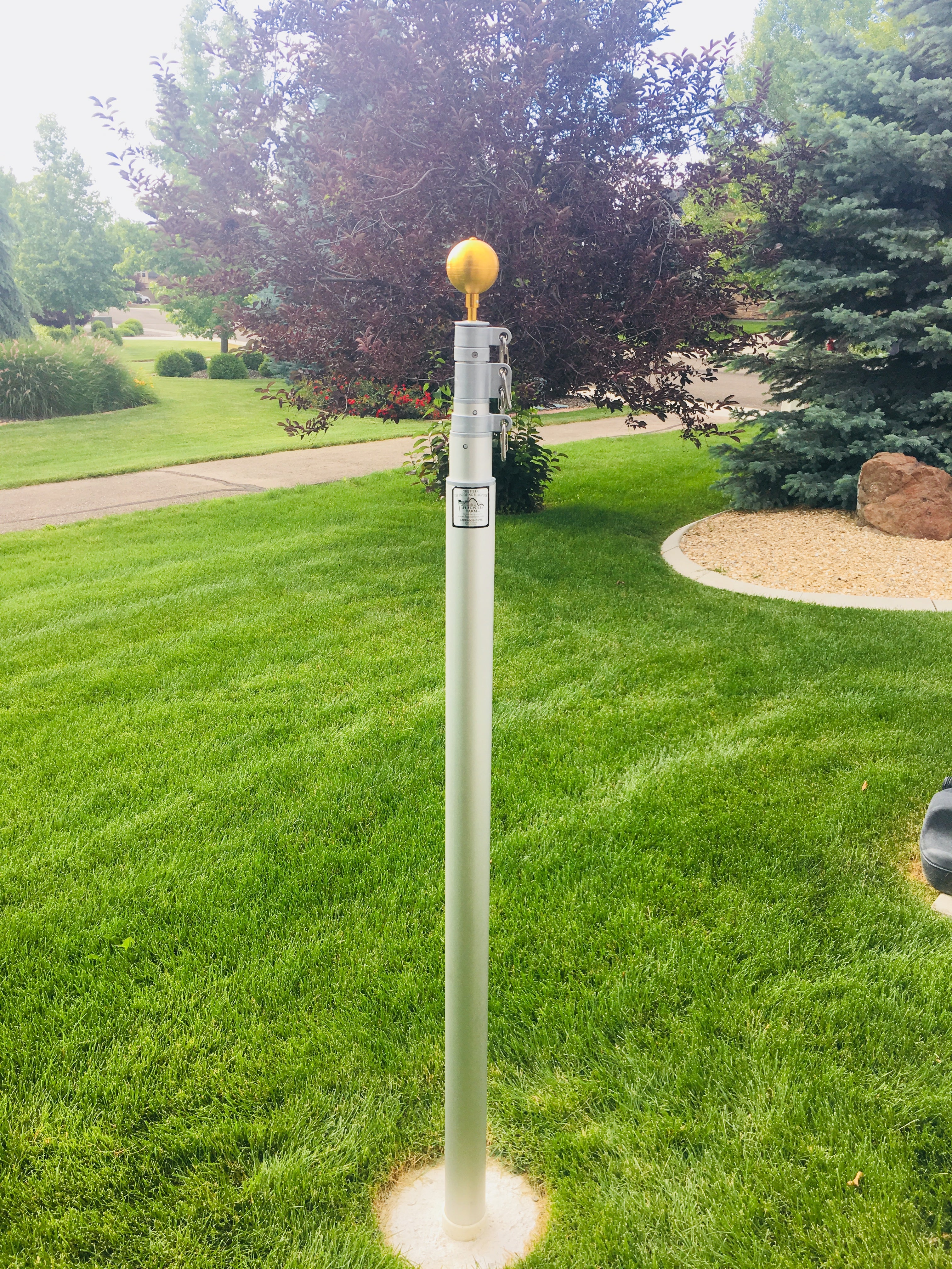 15 ft Titan Telescoping Flagpole Kit — American Made