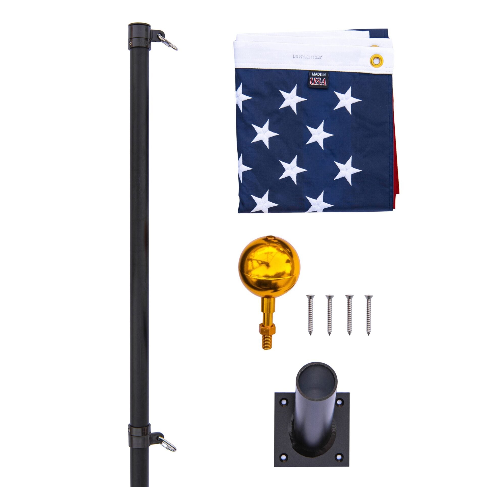 6' Titan Heavy Duty Wall Mount Flagpole (Outrigger)