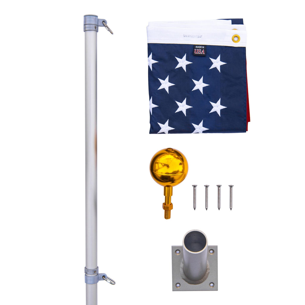 6' Titan Heavy Duty Wall Mount Flagpole (Outrigger)