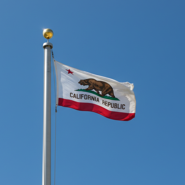 california-flag-on-flagpole