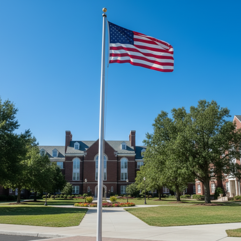 40' Heavy Duty Aluminum Commercial Flagpole