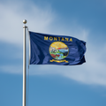 montana flag on flagpole