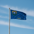 nevada flag on flagpole 