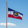 Utah flag on flagpole